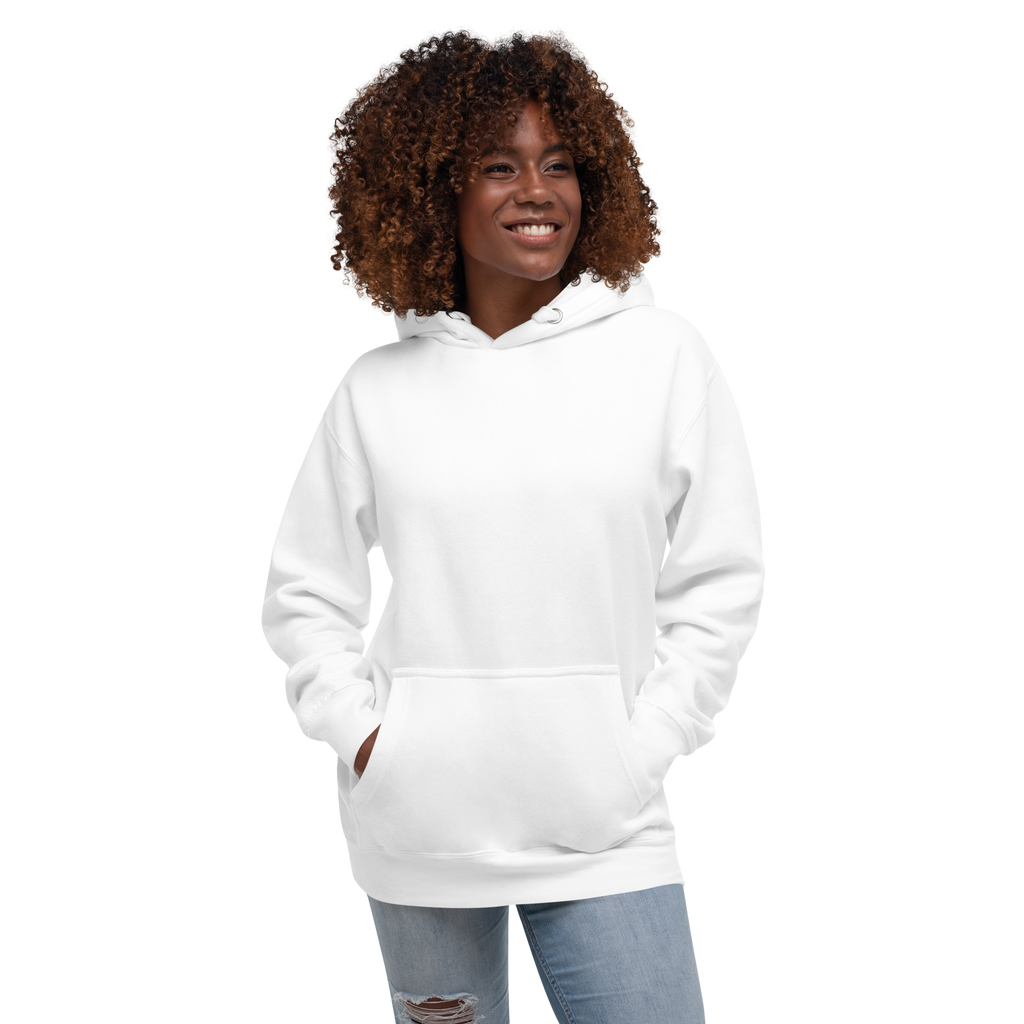 Woman wearing animals are people too hoodie - orbit clothing - unisex