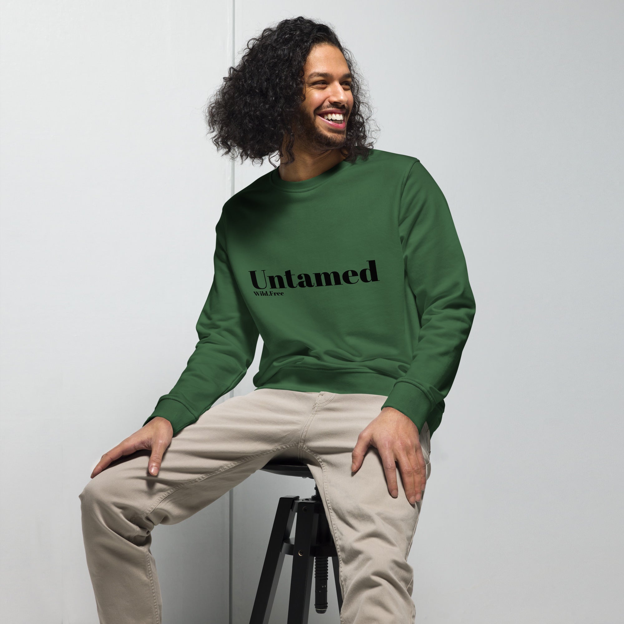 Man wearing Untamed Sweater - unise